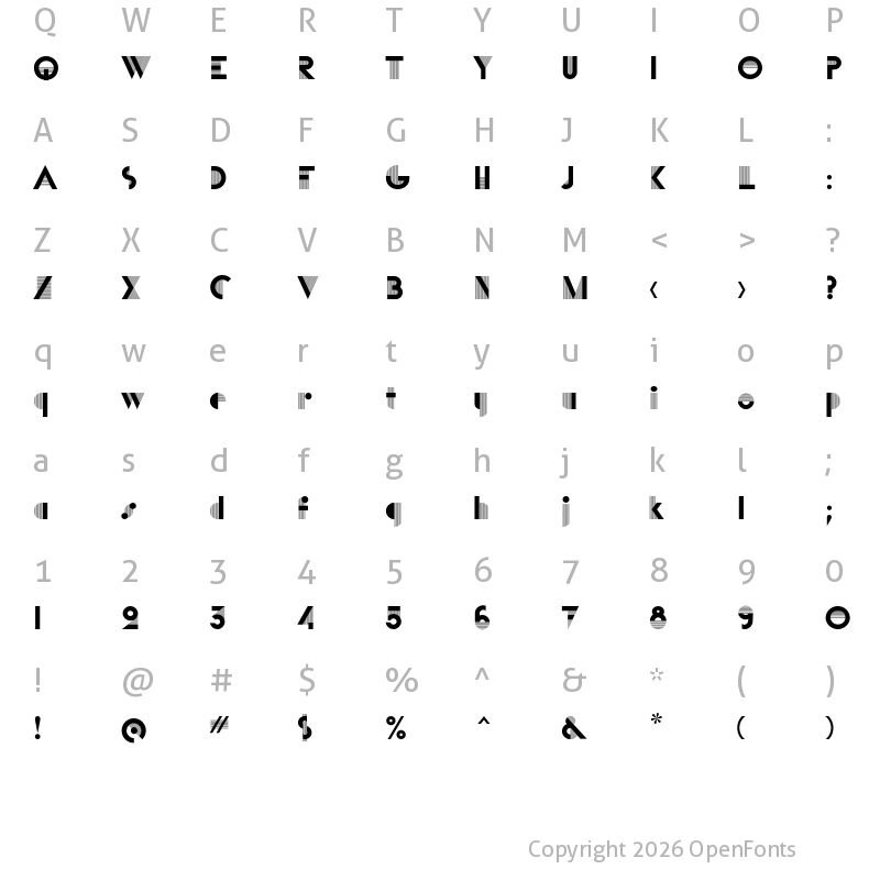 Character Map of P22 Bifur B