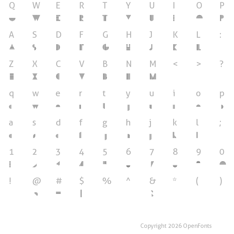 Character Map of P22 Bifur E