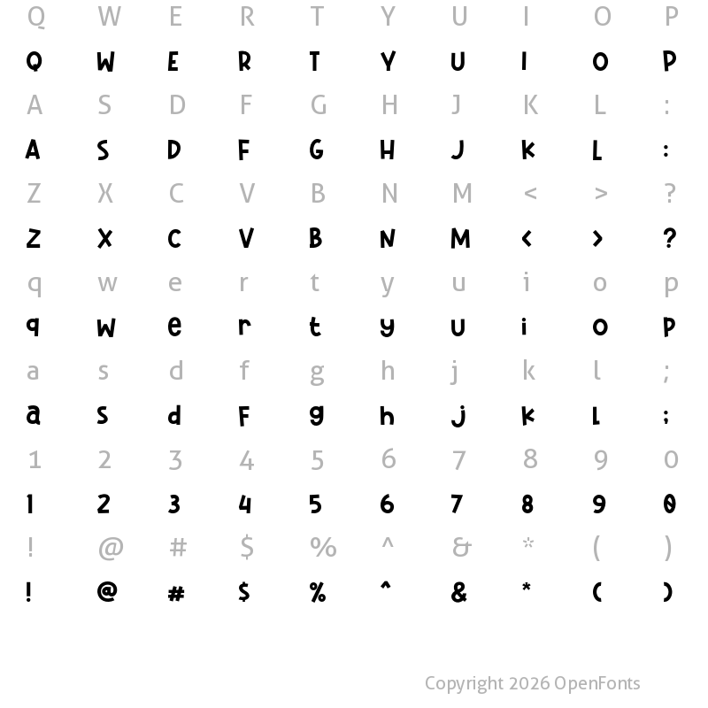 Character Map of Pamit Regular