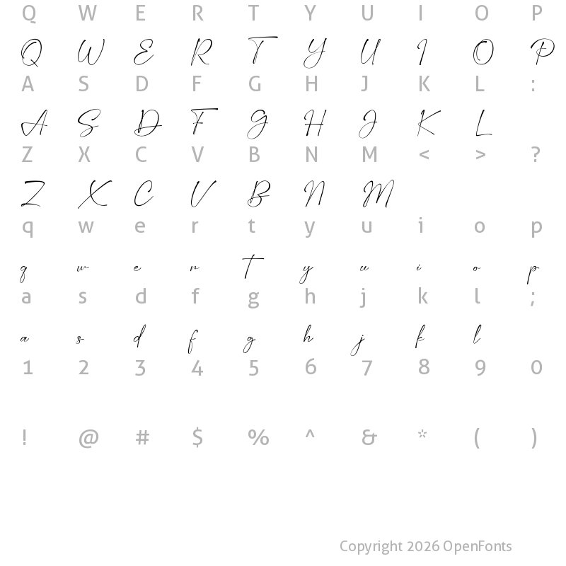 Character Map of Patrick Oklahoma Regular