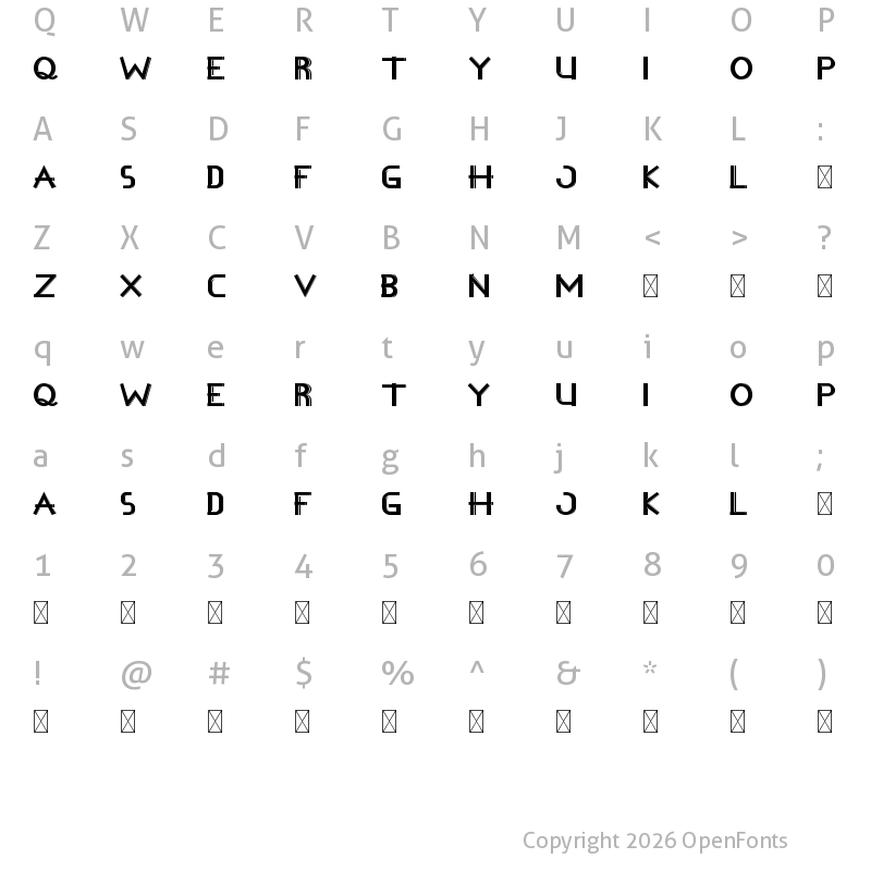 Character Map of Pep Talk Demo Shaddow
