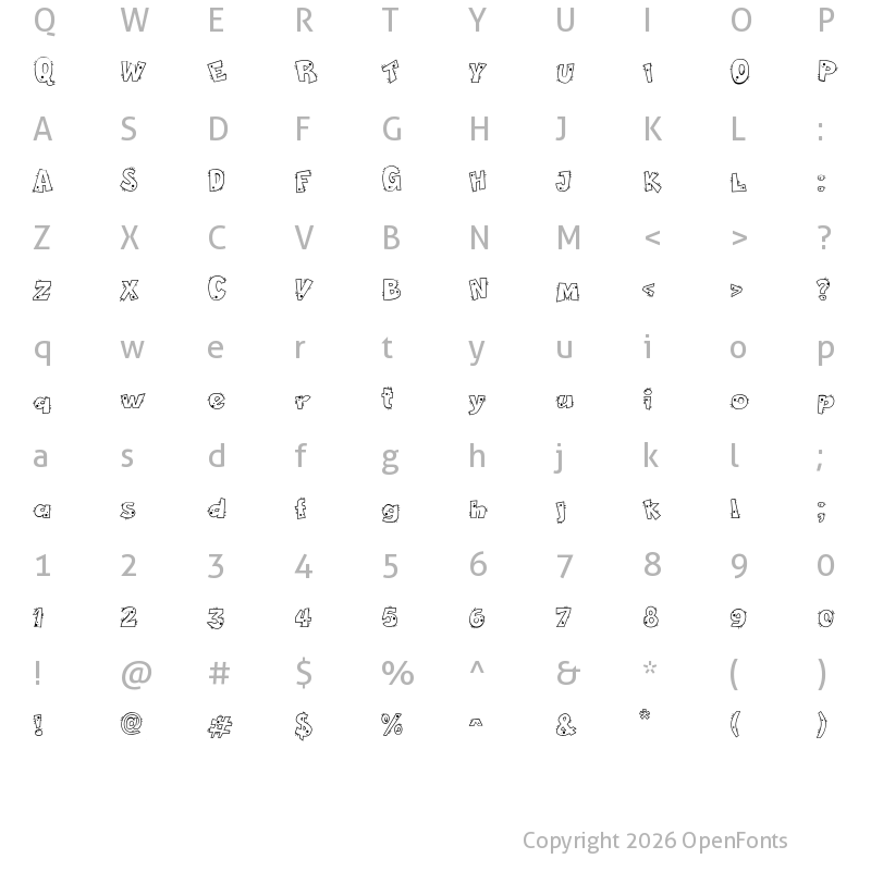Character Map of Pet Shop Regular