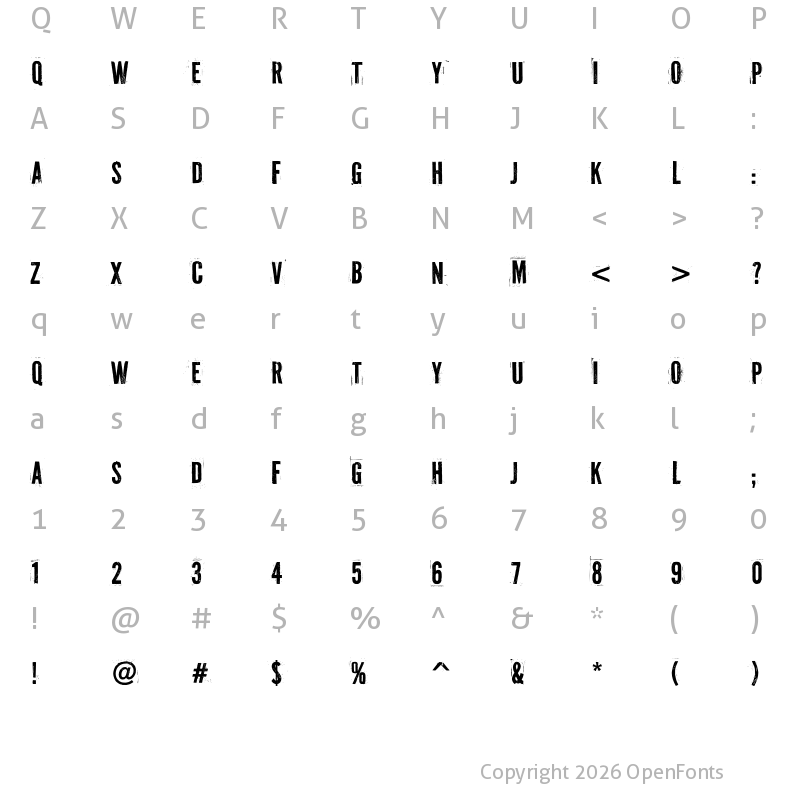 Character Map of PF Fuel Decay