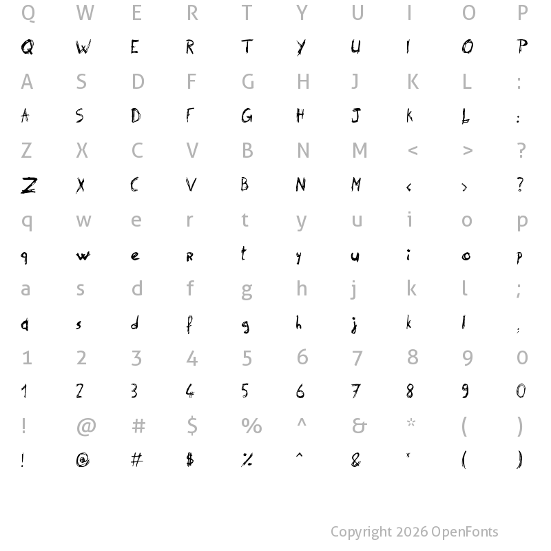 Character Map of Philip' Signature not included.