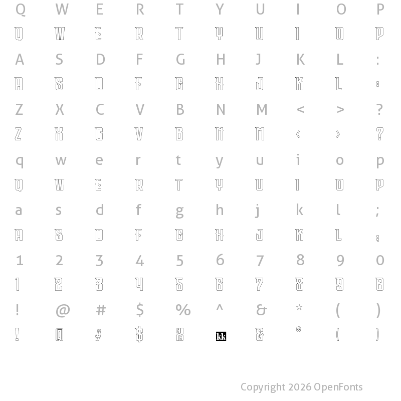 Character Map of Phoska Dangers Outline