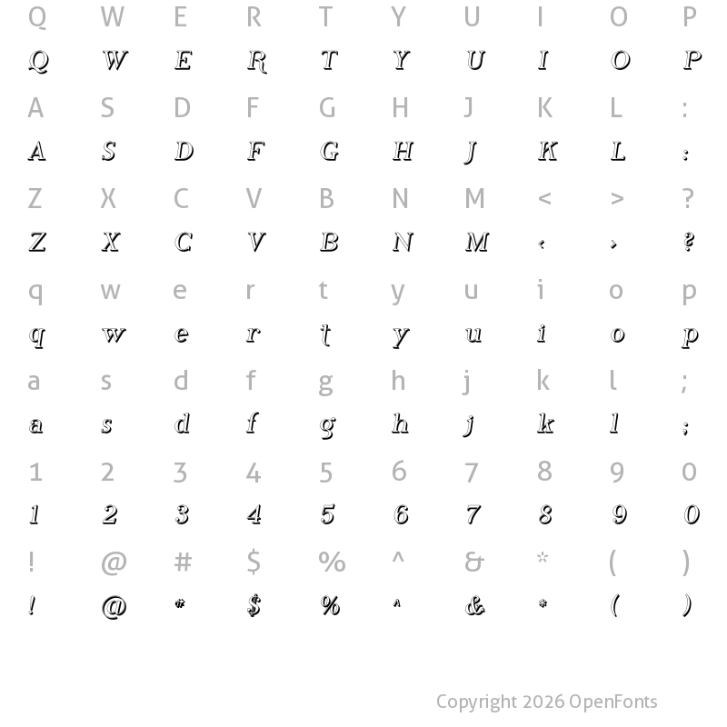 Character Map of Phosphorus Hydride Regular