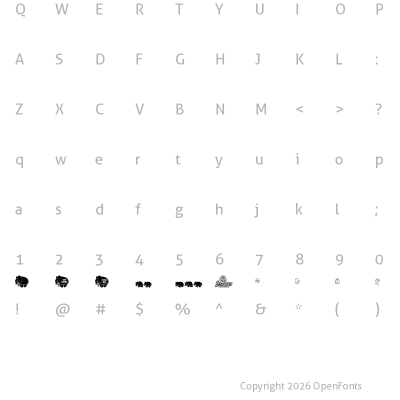 Character Map of PinkCandyPopcornBats Regular