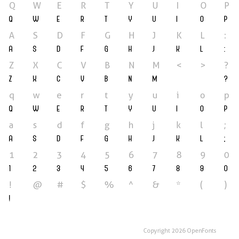 Character Map of Policemen Black