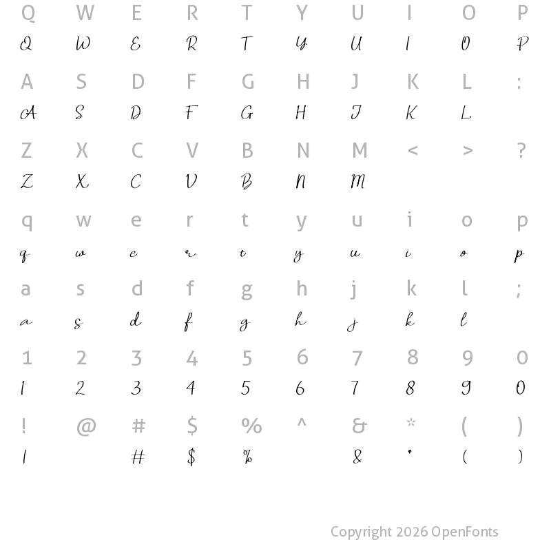 Character Map of Porto Alegre Demo Regular