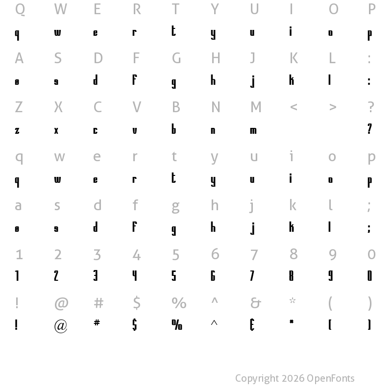 Character Map of Printed Circuit Board Regular