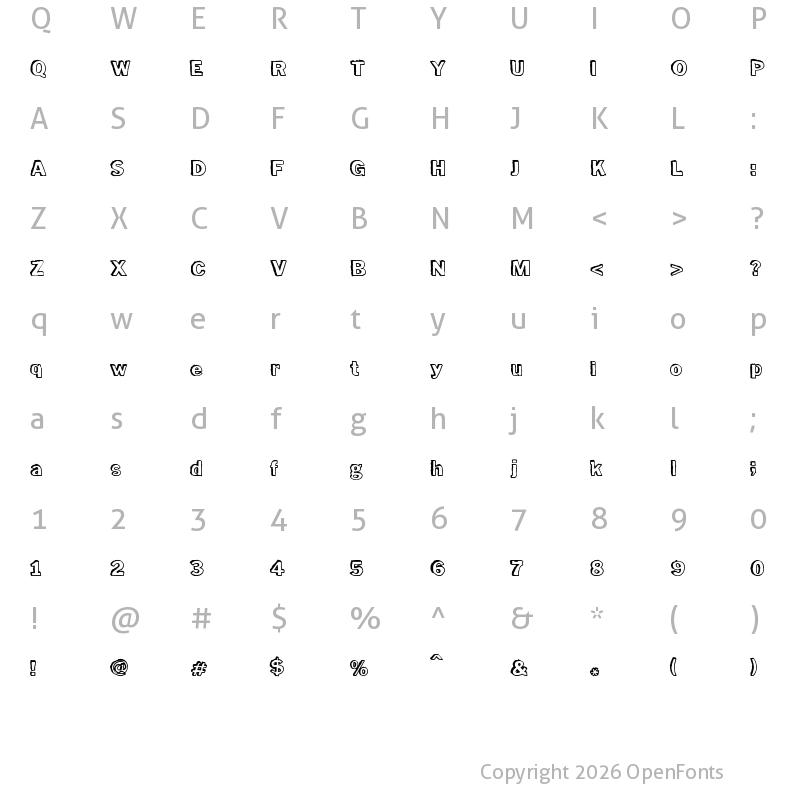 Character Map of PurpleDrank Regular