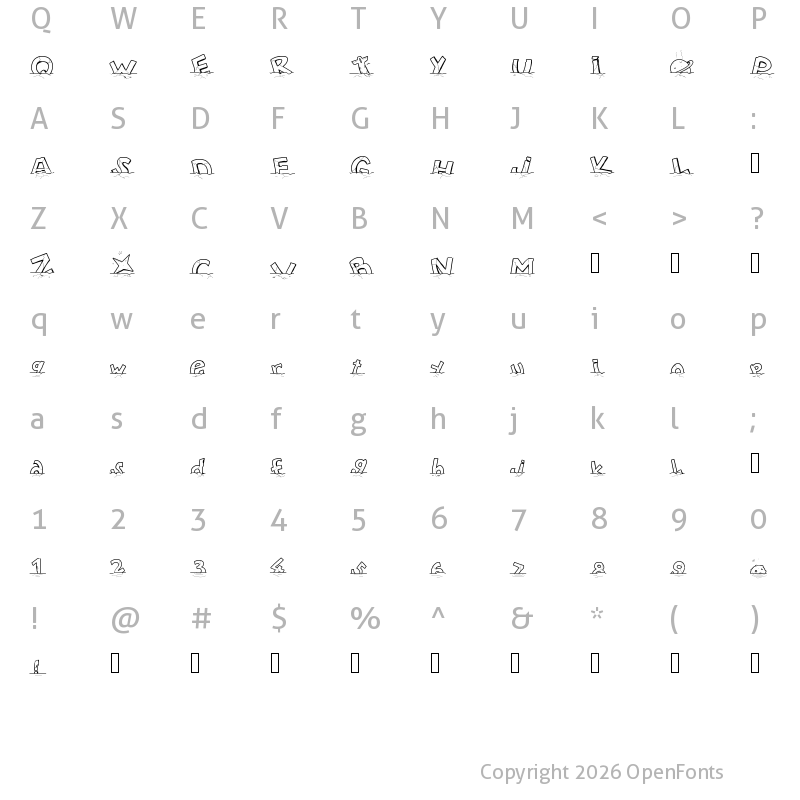 Character Map of PWWORLDSEND2112 Medium