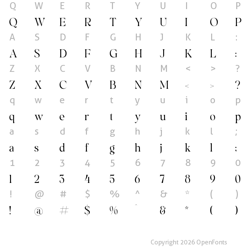 Character Map of Qalogre Regular