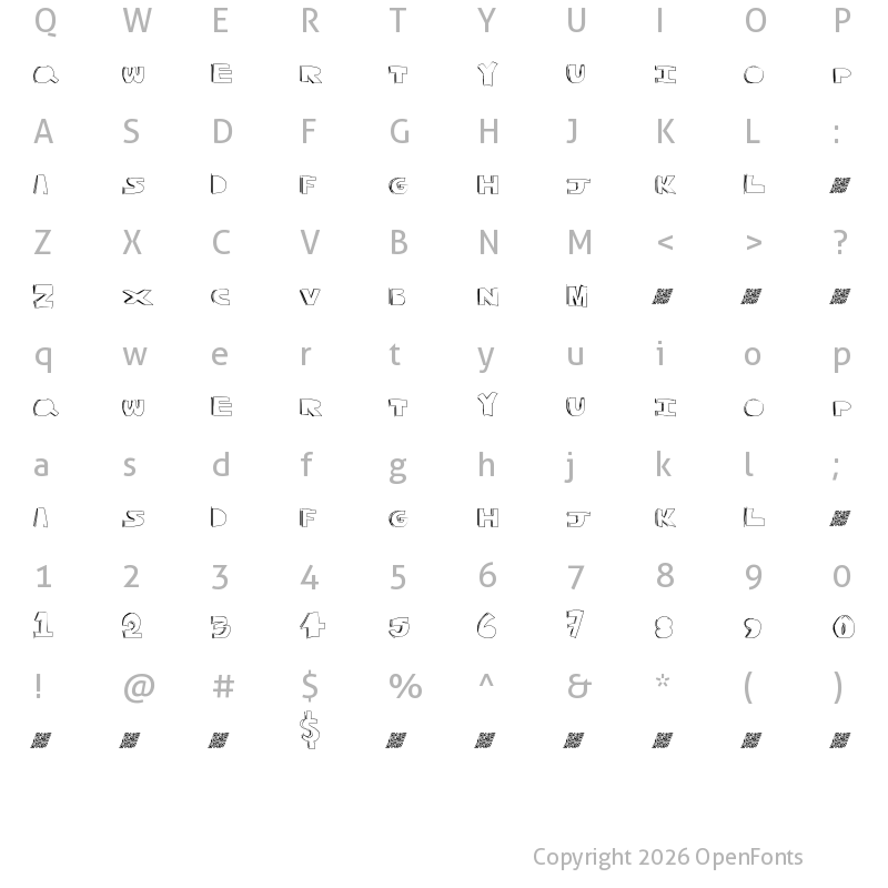 Character Map of QualityControl Regular