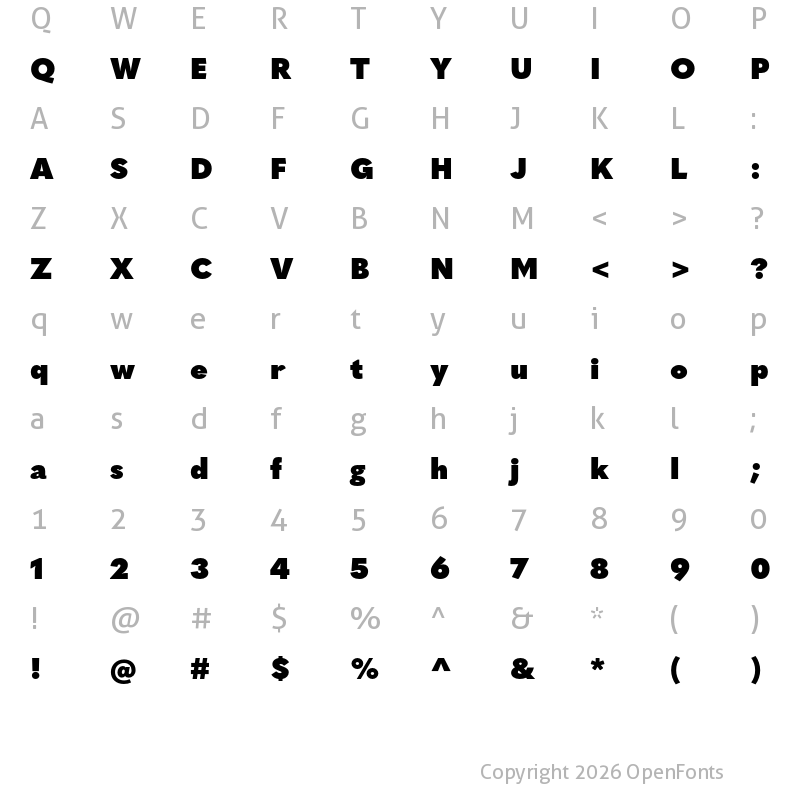 Character Map of Quasimoda Heavy