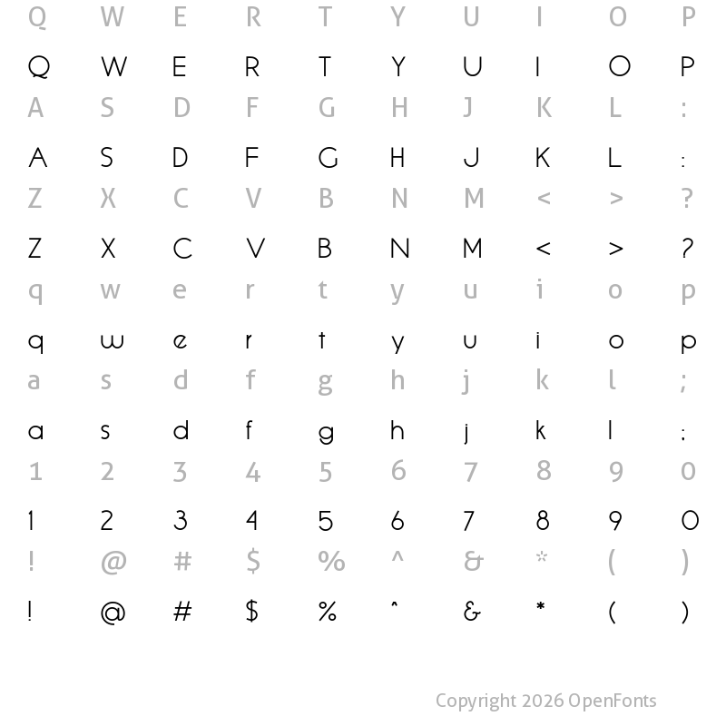 Character Map of Queensides Medium