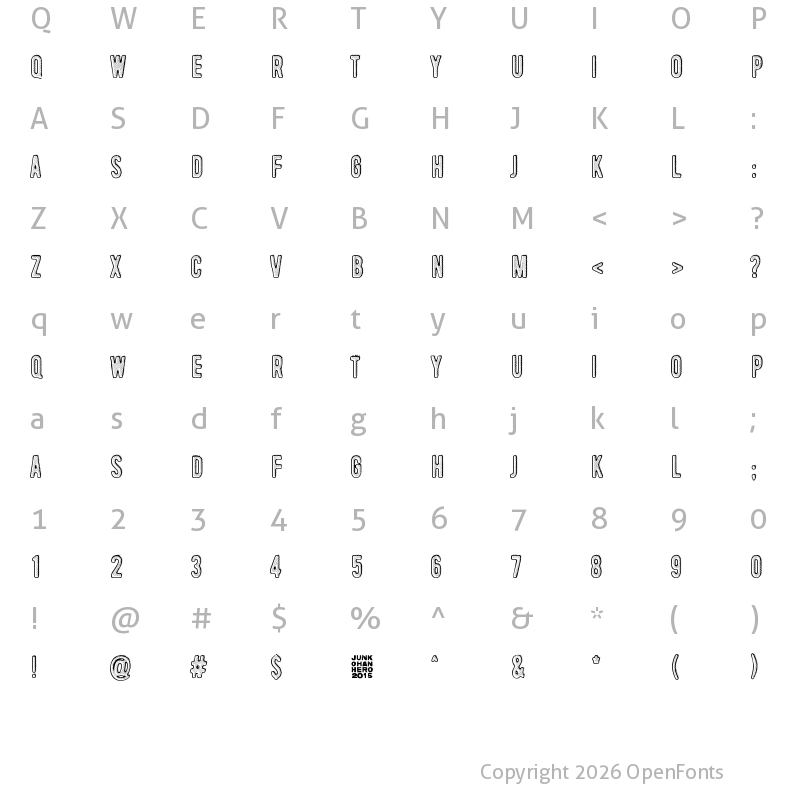 Character Map of Radar Echoes, Unclear Atmospher Regular