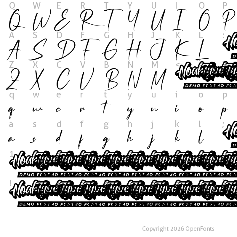 Character Map of Radstock Demo Regular