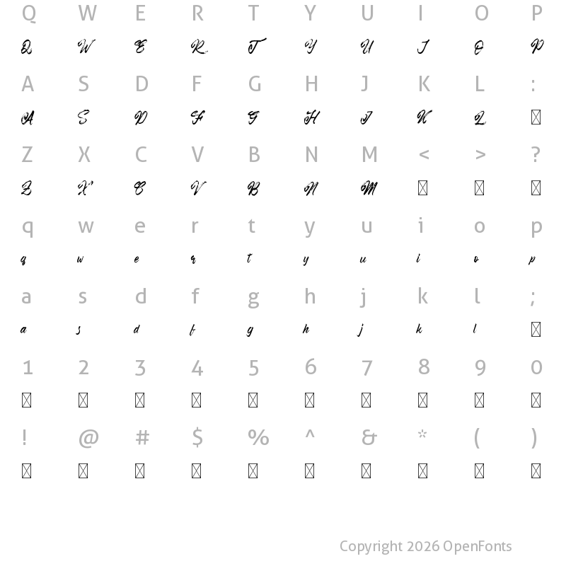 Character Map of Ramphobias Regular