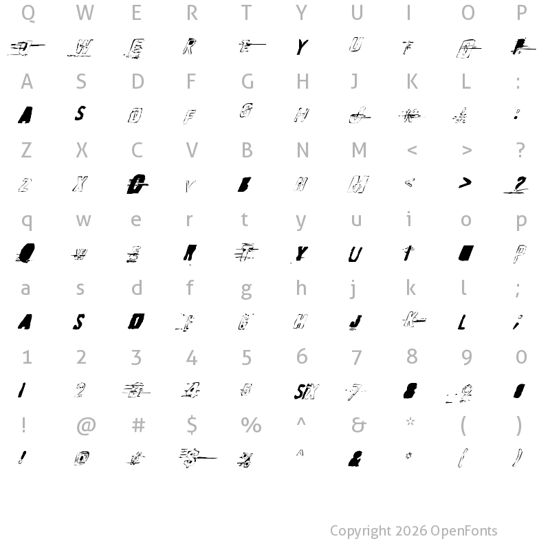Character Map of Random Change in Mood Regular