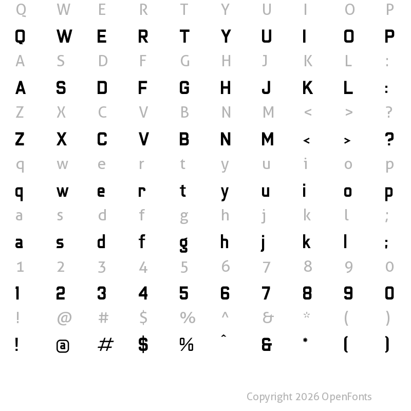 Character Map of Randome Regular