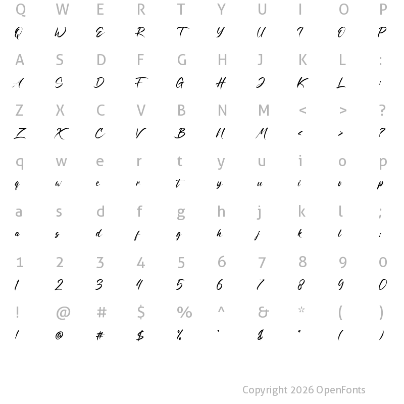 Character Map of Ratri Volutten Regular