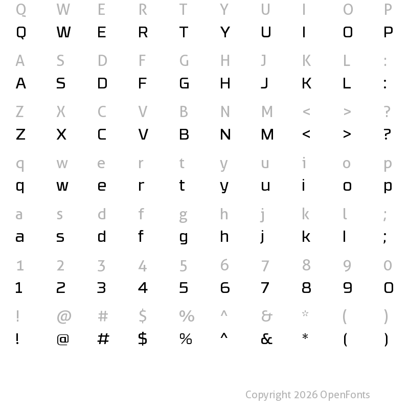 Character Map of RBNo3.1 Book