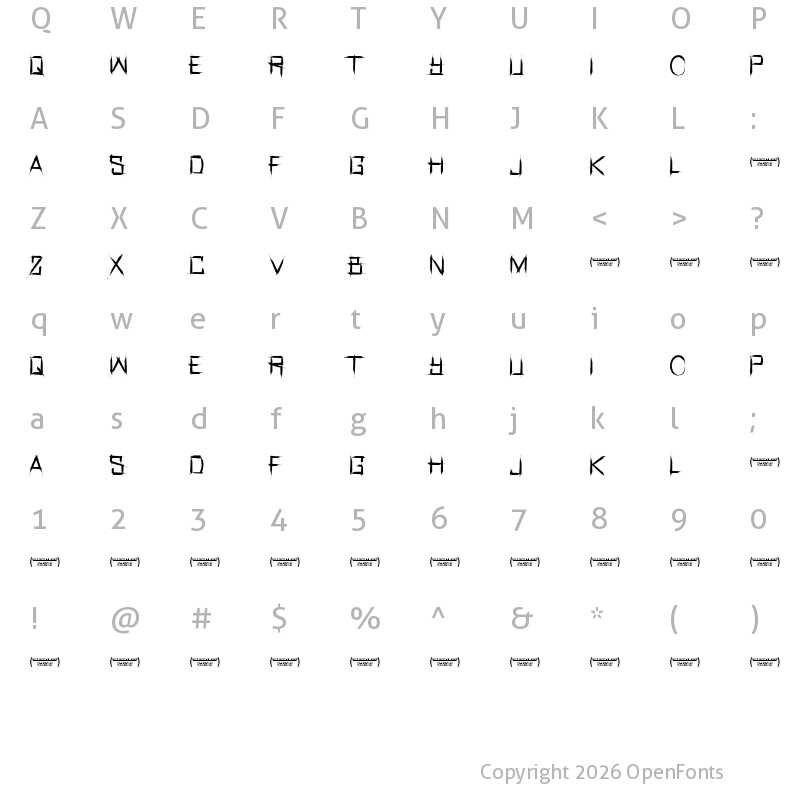 Character Map of Real Horror Regular