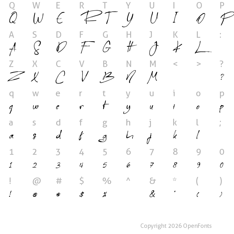 Character Map of Reingttoon DEMO DEMO
