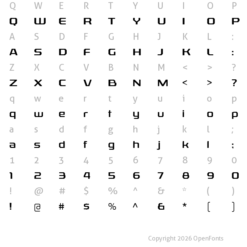 Character Map of Rexlia Free