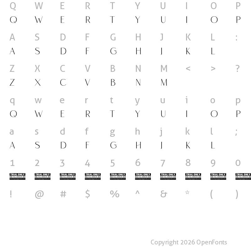 Character Map of Rise of Beauty Demo Medium