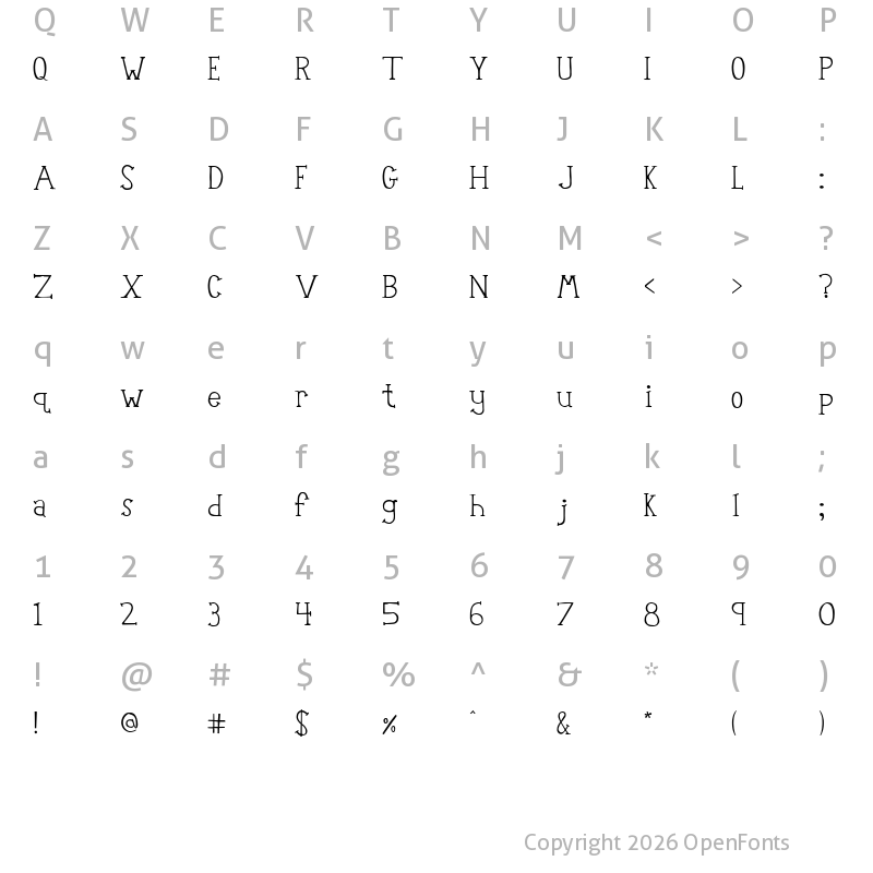 Character Map of Robot Teacher Regular