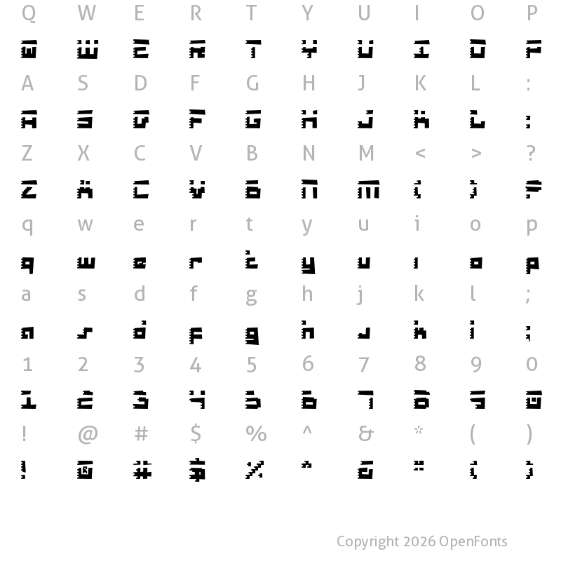 Character Map of Roid Rage Rough Rough