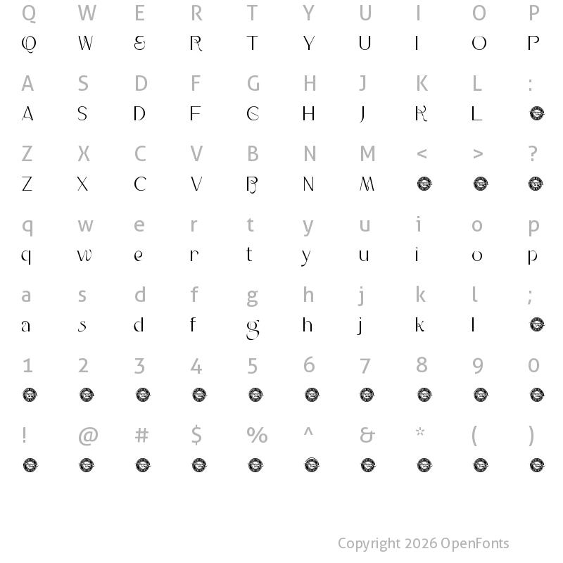 Character Map of Romantic Actor Demo Regular