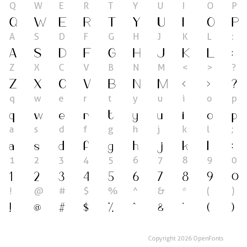 Character Map of ROS? Regular