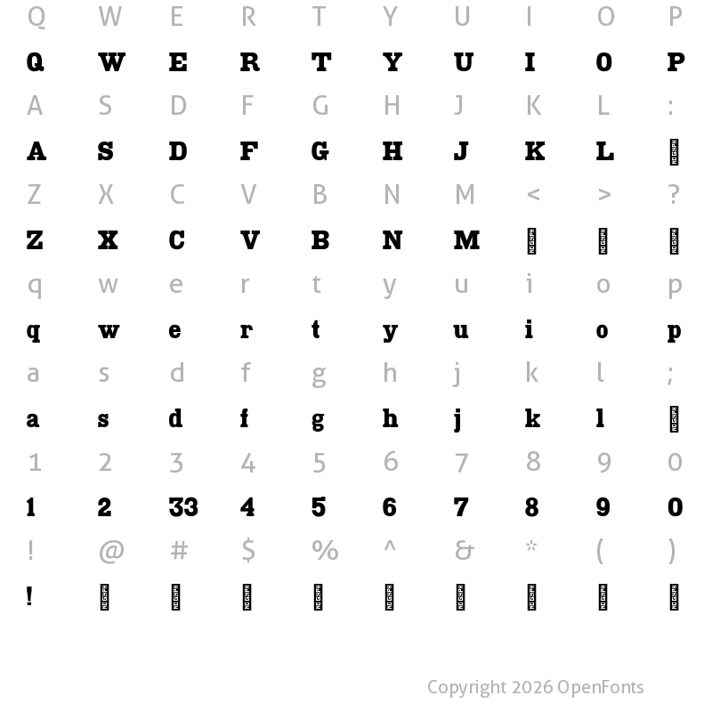 Character Map of Rosette Regular