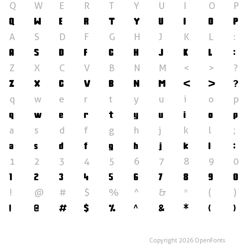 Character Map of Rothenberg Regular