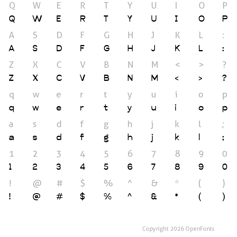 Character Map of Ruschale Demo