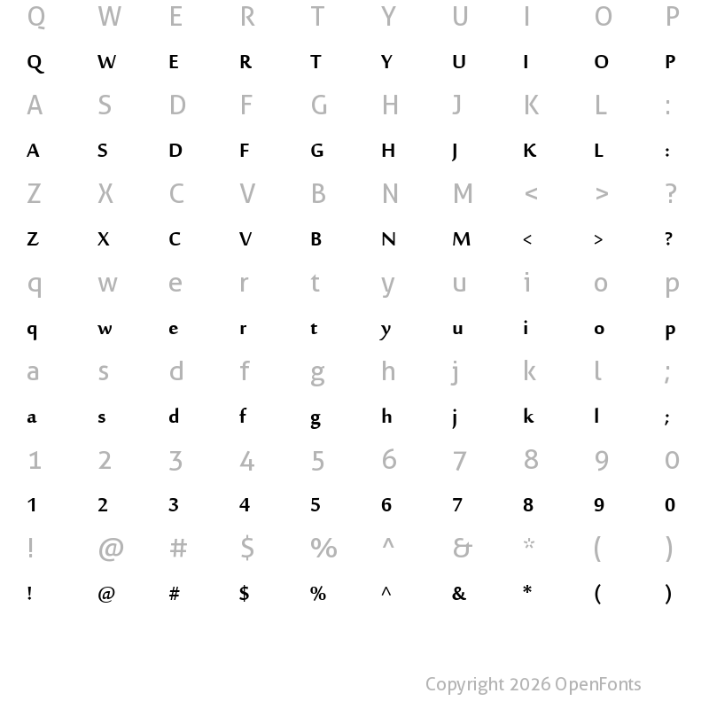 Character Map of Sakkal Majalla Bold