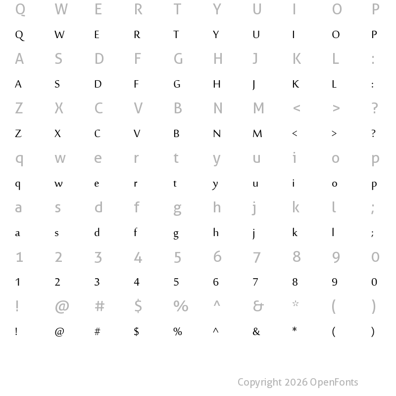 Character Map of Sakkal Majalla Regular
