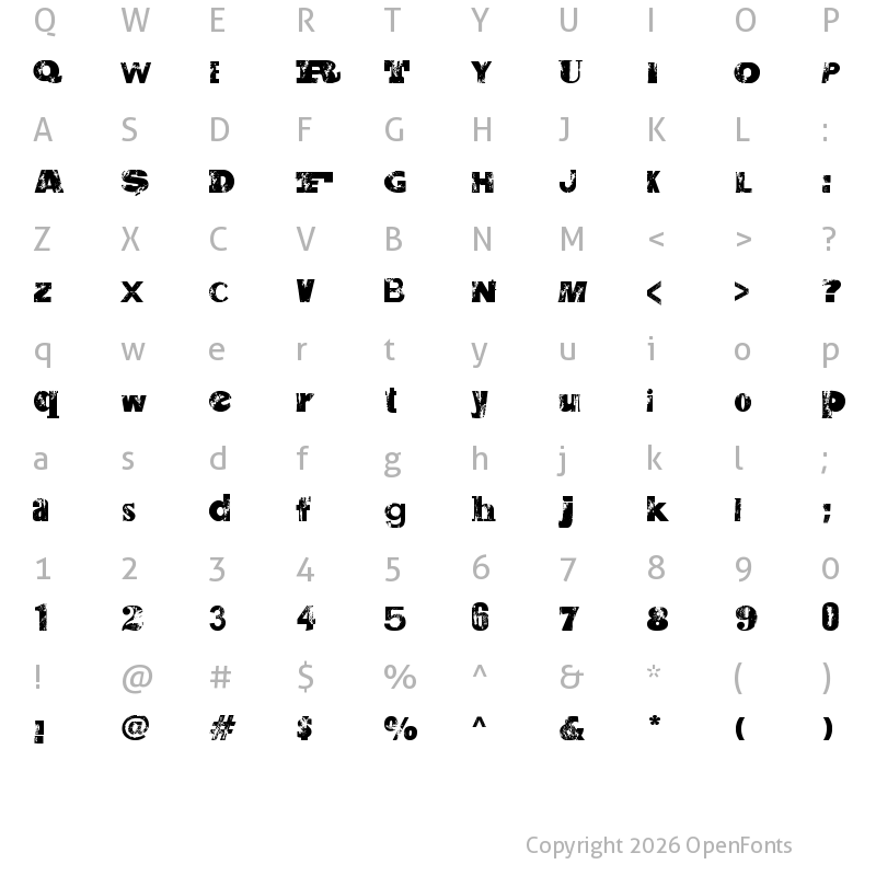 Character Map of Saltpeter N Fungus Bold