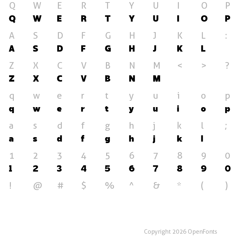 Character Map of Sanshiro Black