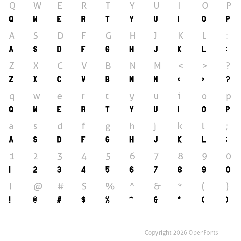 Character Map of Santio Black