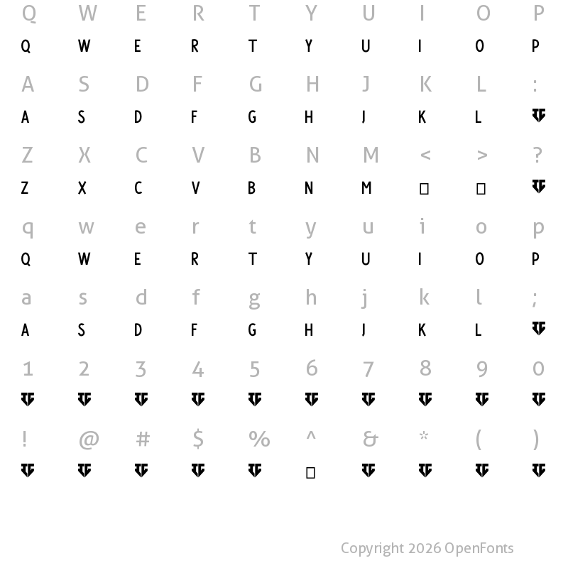 Character Map of Satisfactory Regular
