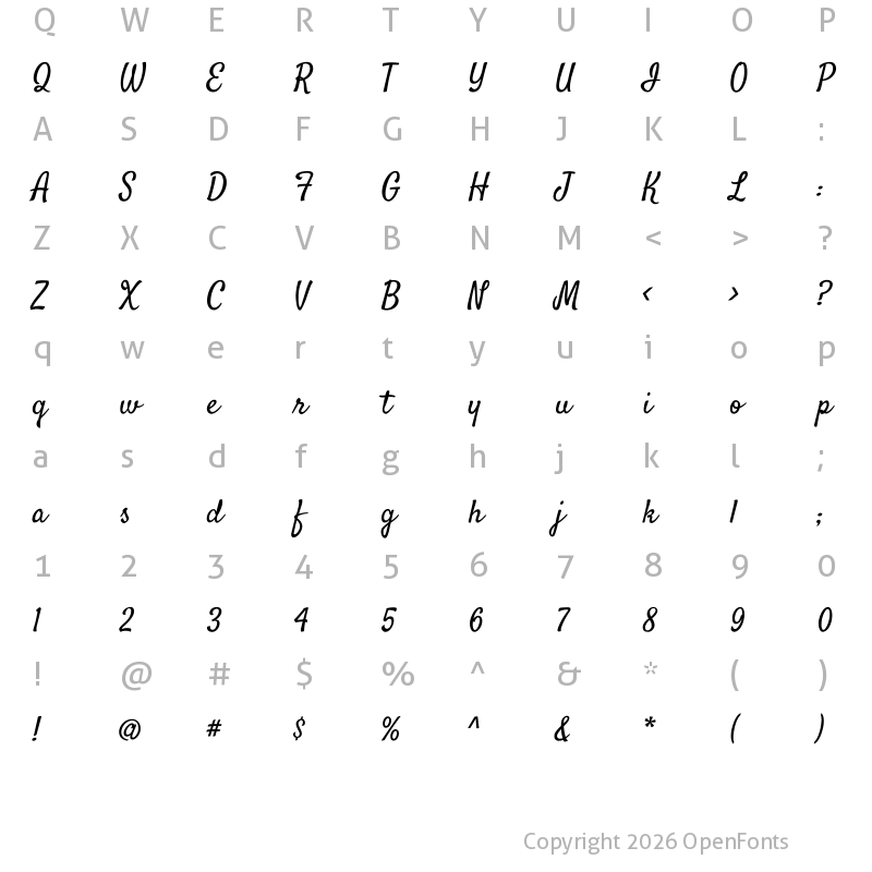 Character Map of Satisfy Regular