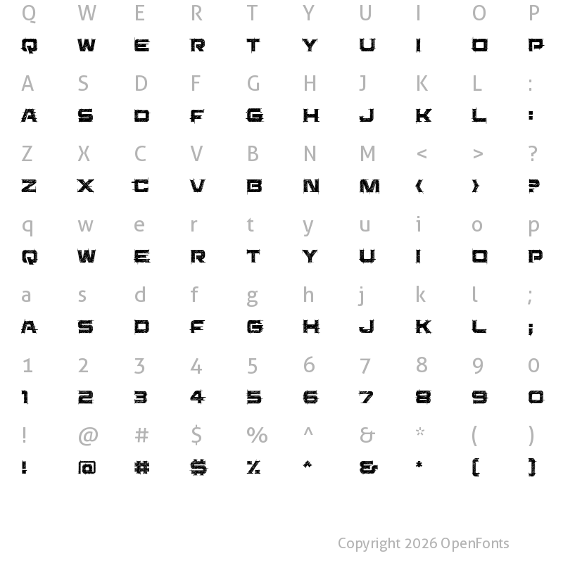 Character Map of Saucer BB Regular