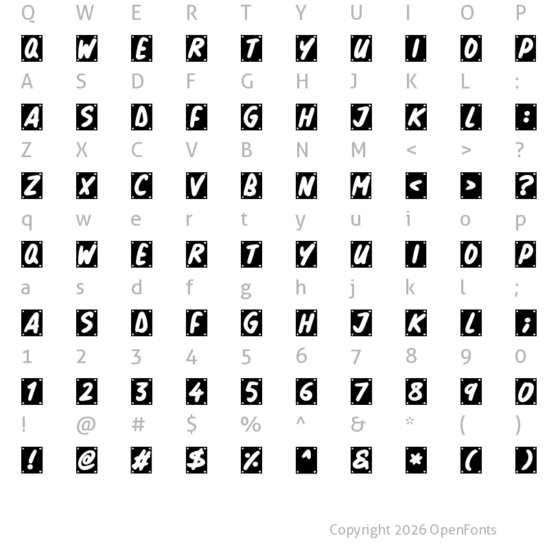 Character Map of School Play Regular