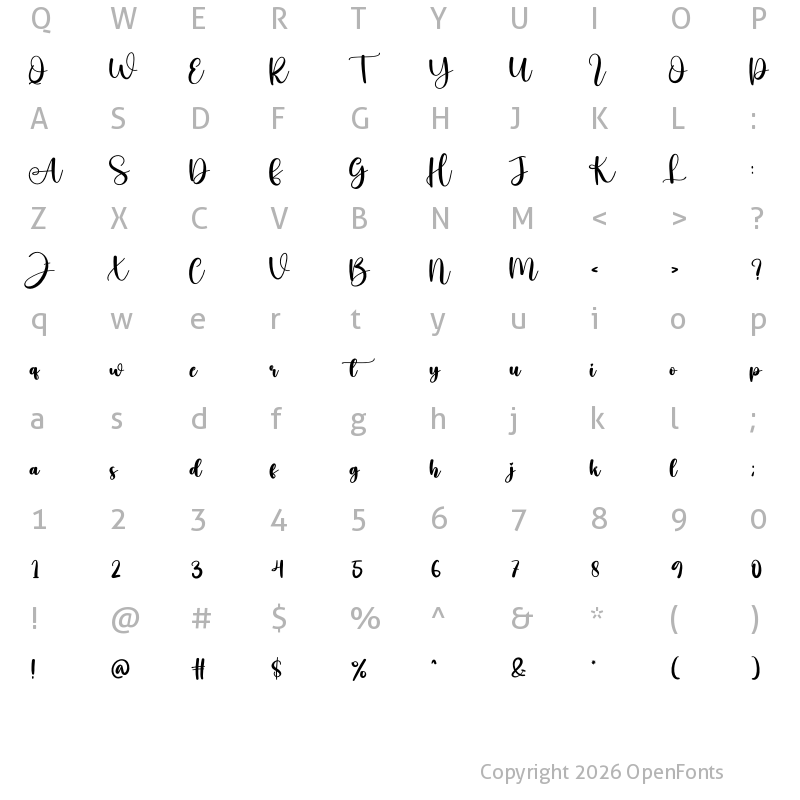 Character Map of School Regular