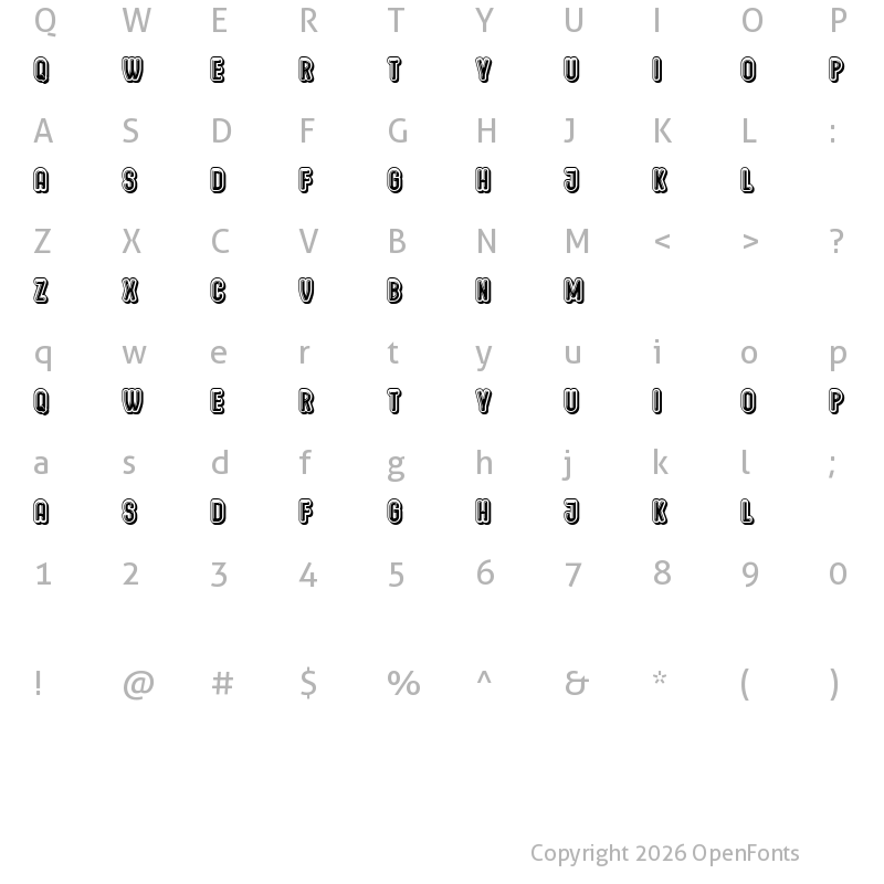 Character Map of Scum Regular