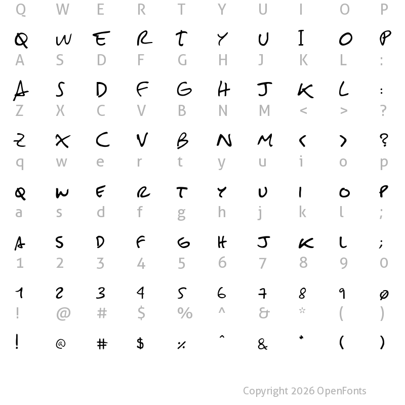 Character Map of Sebasti?n Font Regular